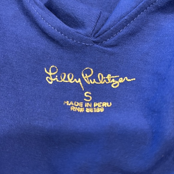 Lilly Pulitzer Alessa Top style# 002318 in Corsica Blue NWT Size S AR 10 - Picture 6 of 8